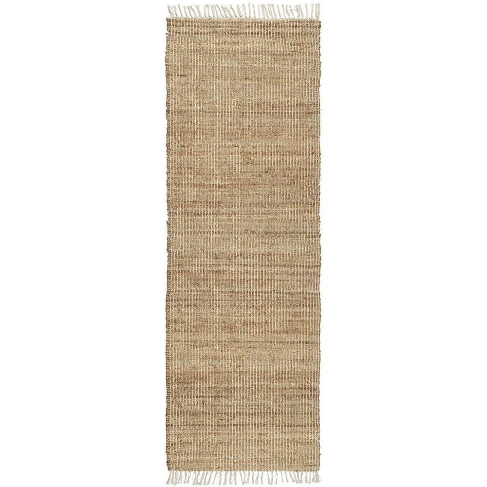Bodenläufer aus Jute und Baumwolle, braun 