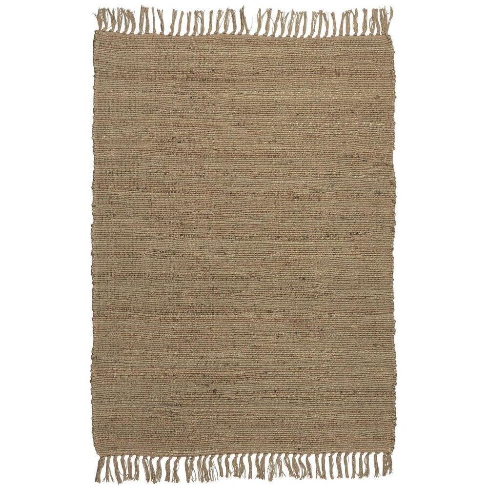 Bodenmatte aus Jute und Baumwolle, braun 