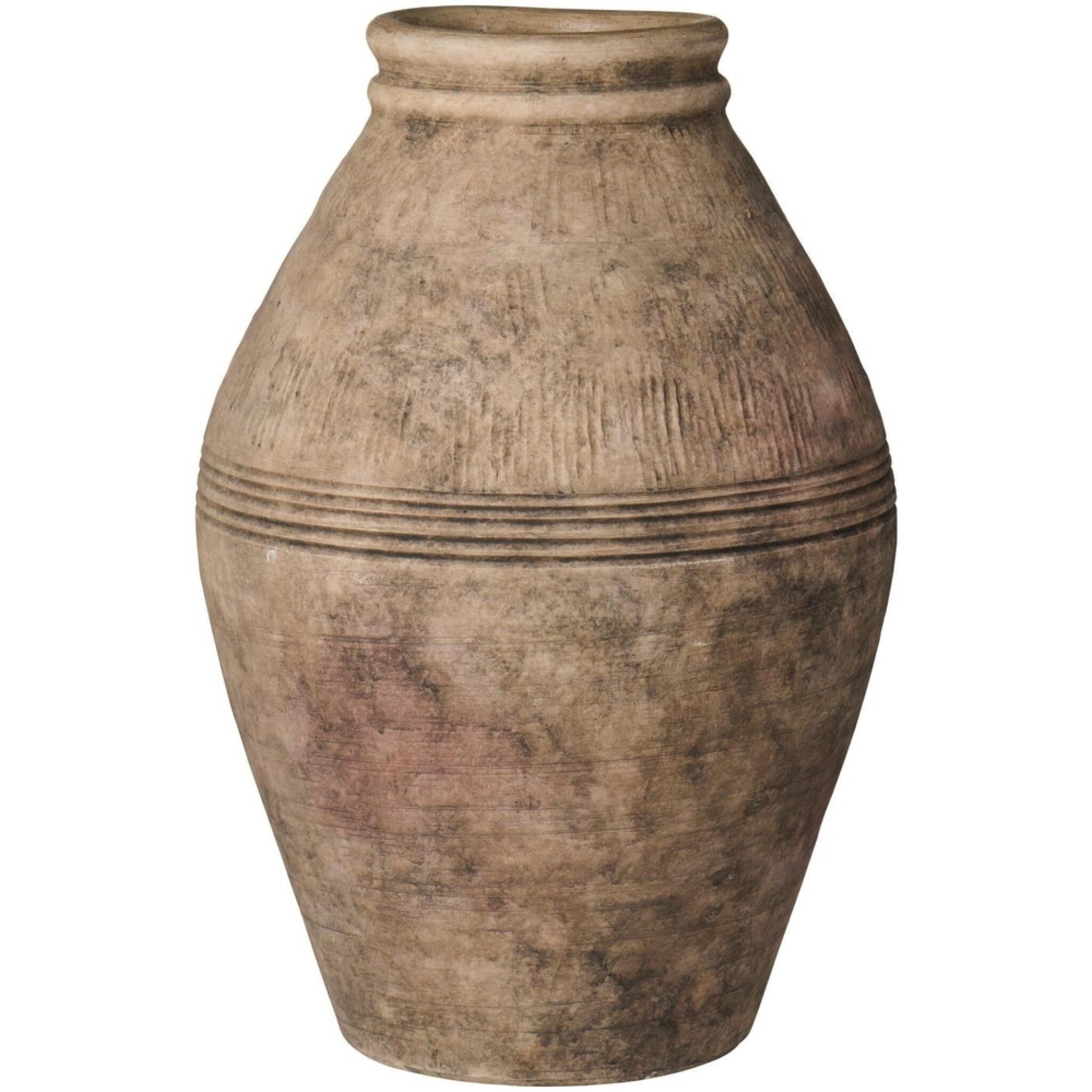 Bodenvase Selene aus Terrakotta | Handbemalte Struktur, terracotta 