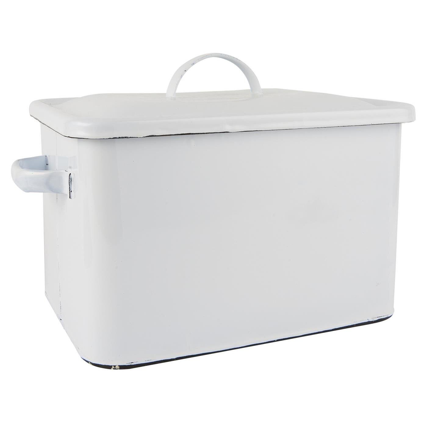 IB Laursen Brotkasten Emaille, weiss 