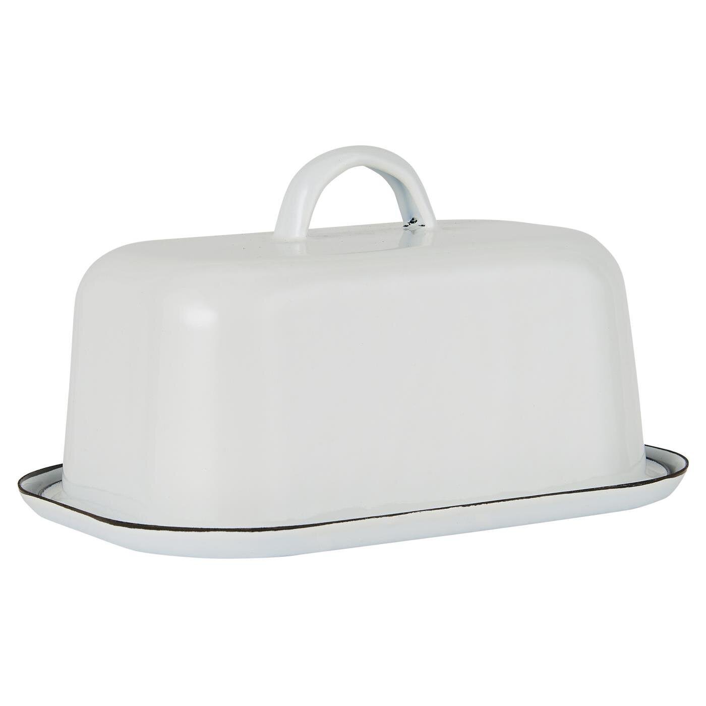 Butterbox Emaille, weiss 