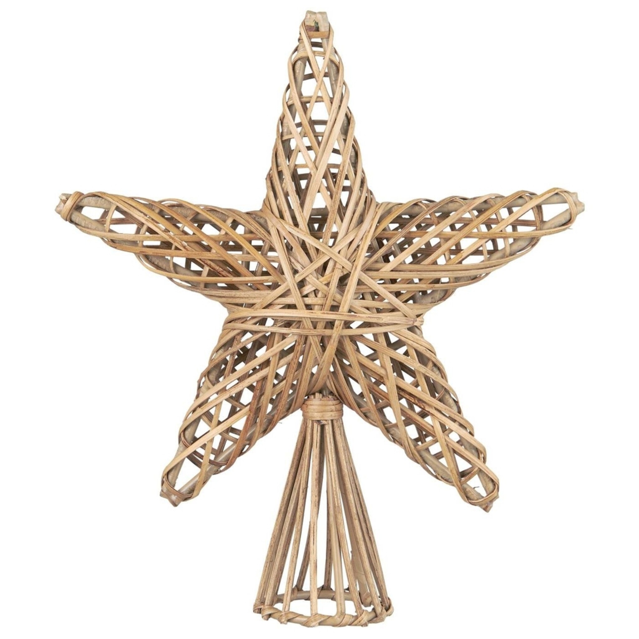 Christbaumstern Cane, natur 