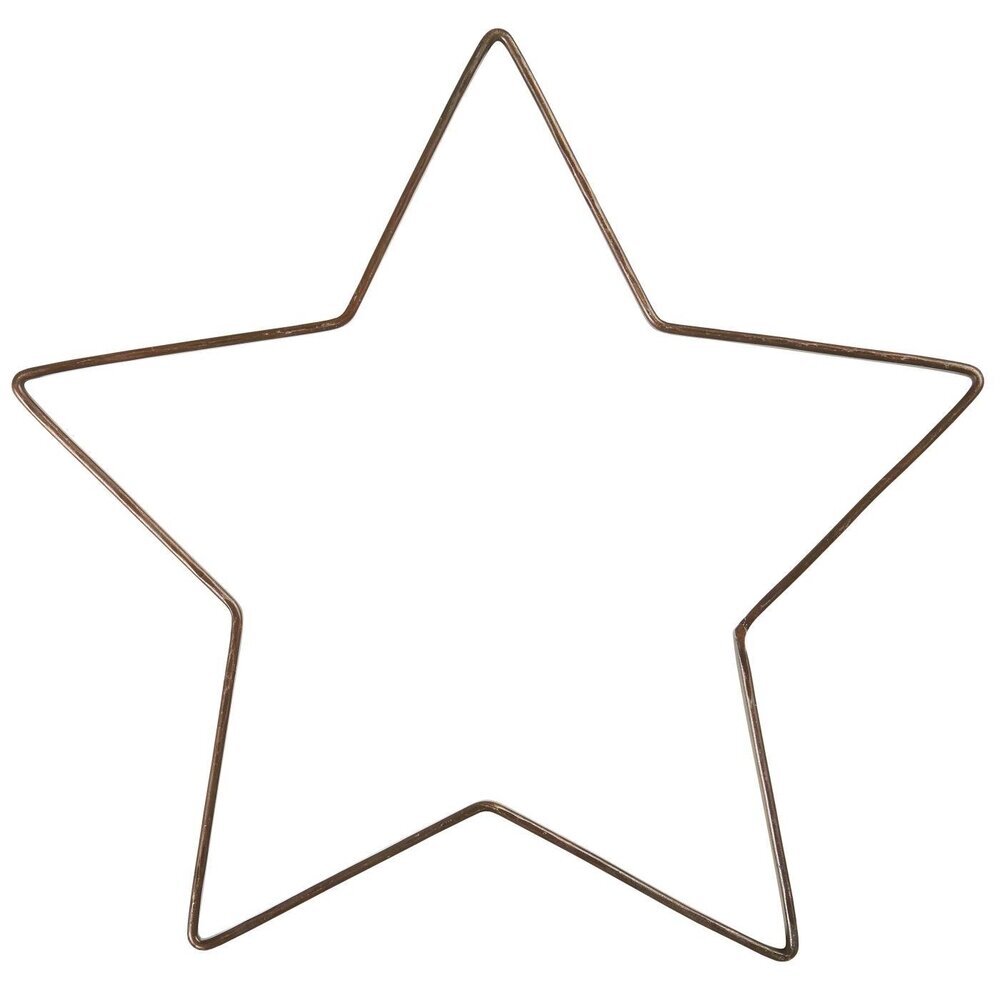 Deko Stern Stella Metall, gold Ø 30 cm