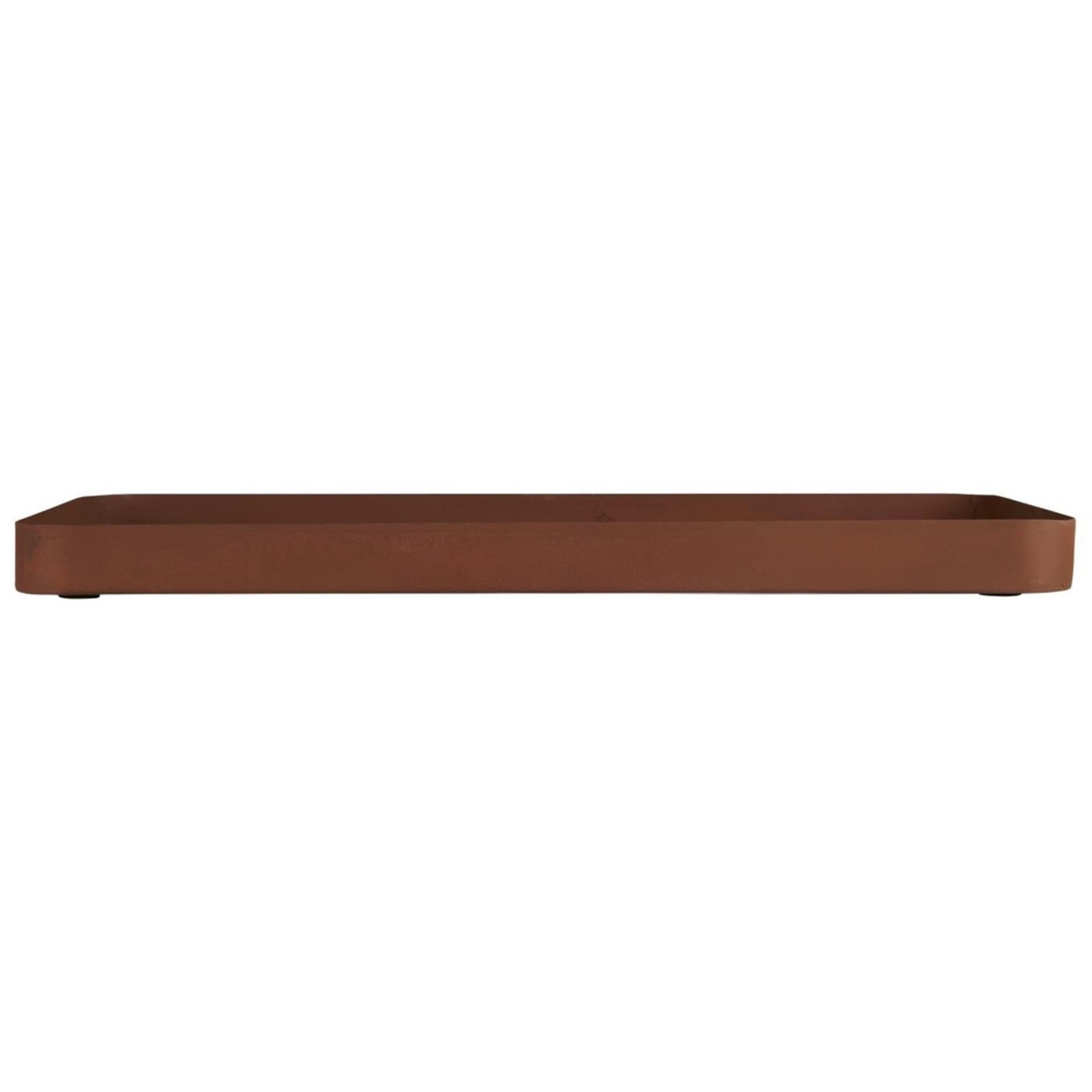 Deko Tablett antikbraun, braun 40 x 20 x 2.7 cm