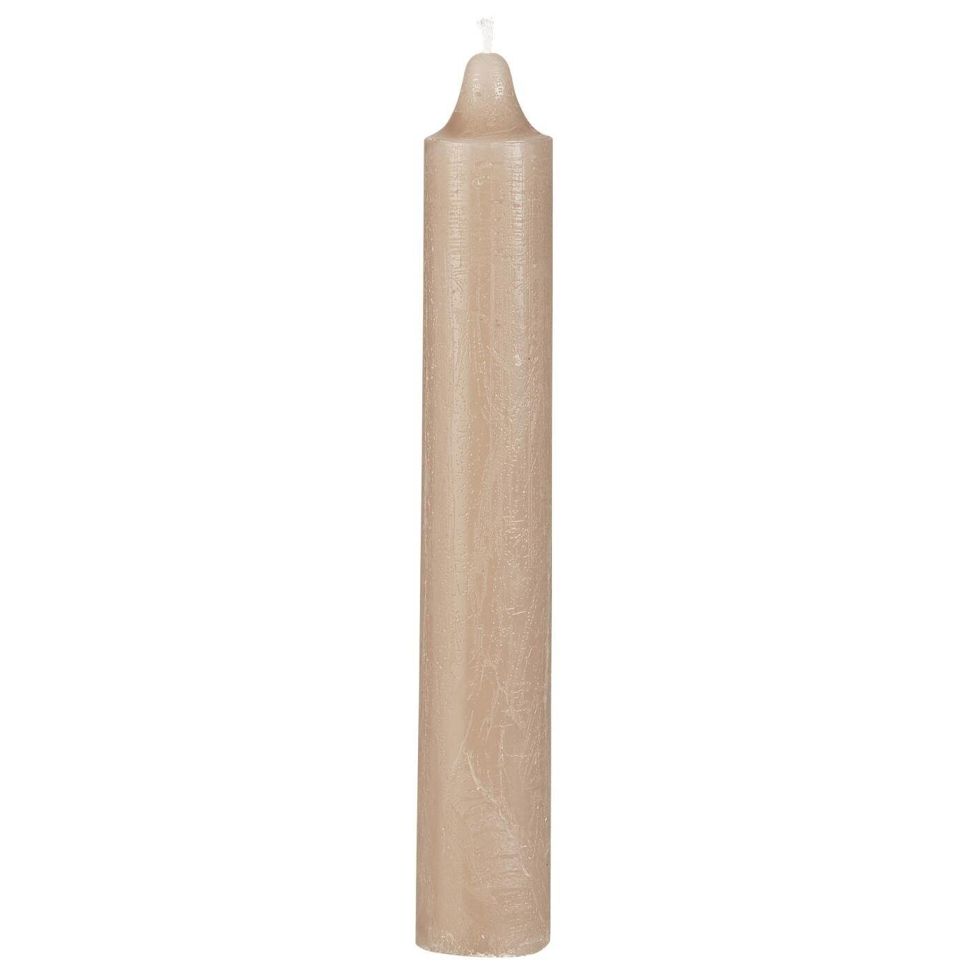 Dickere Rustikale Stabkerze 25 cm, Ø 3,8 cm, rosa 