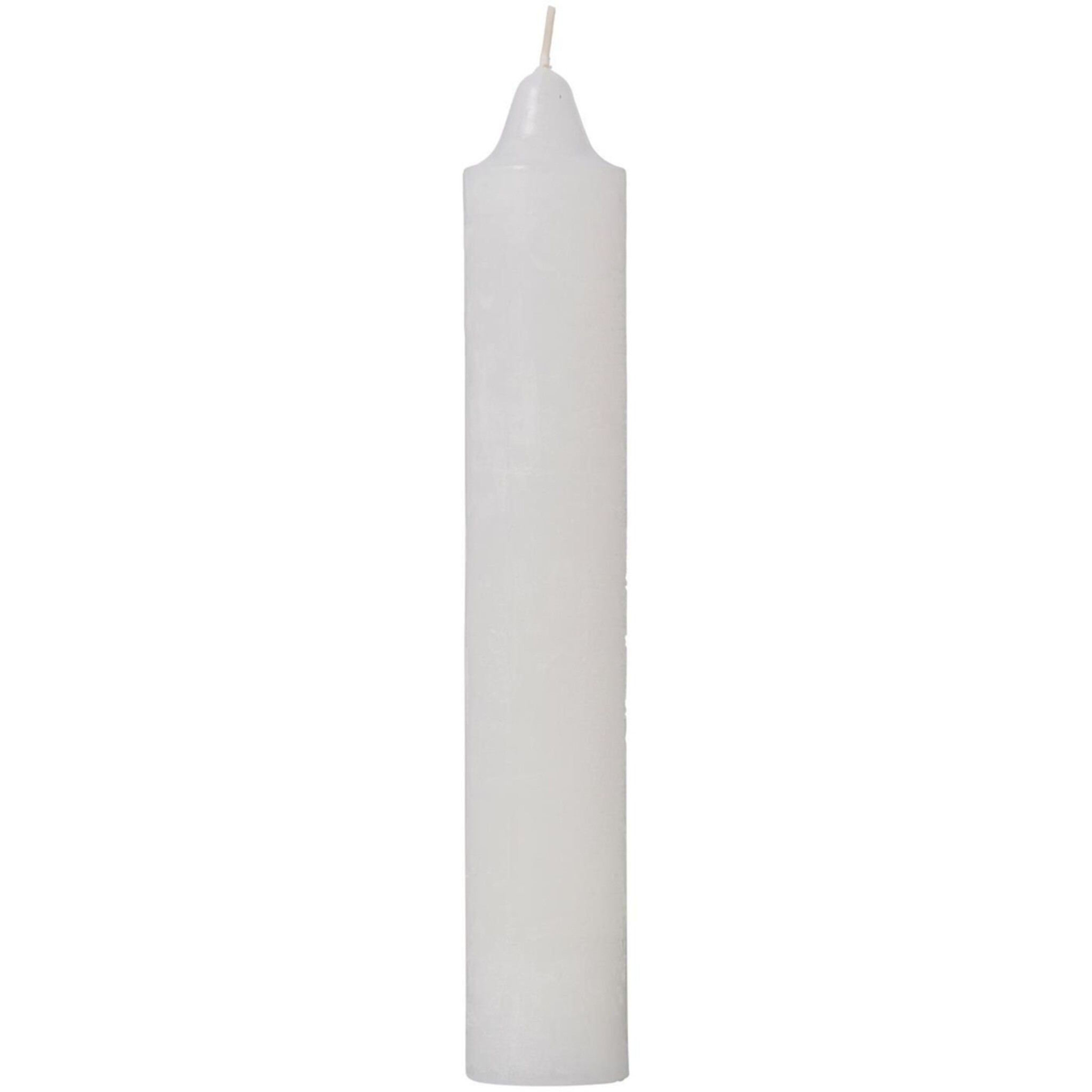 Dickere Rustikale Kerze Ø 3,8 cm, weiss 