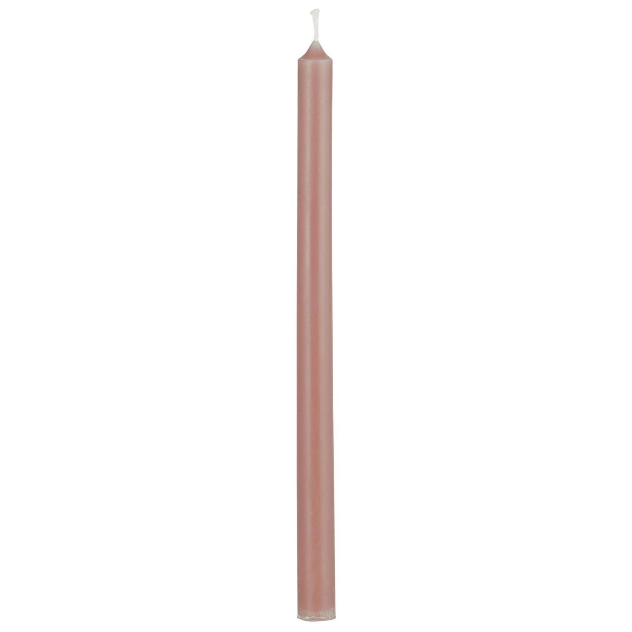 Dünne hohe Kerze 20 cm, Ø 1,3 cm, coral almond 