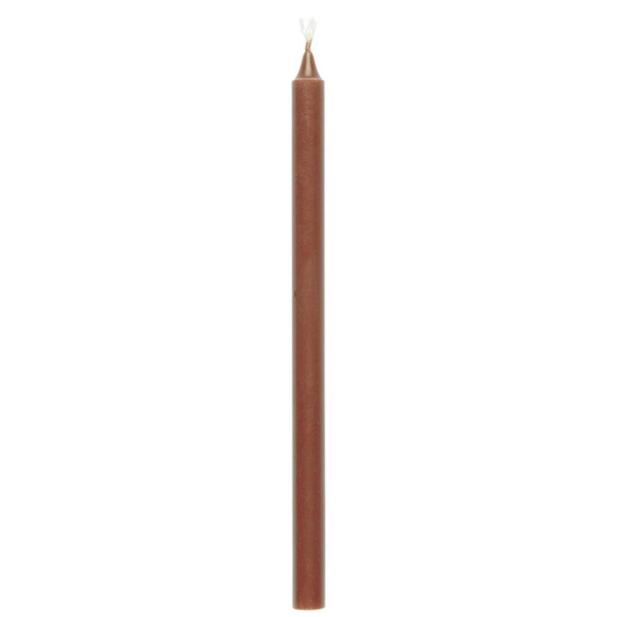 Celia Dünne hohe Kerze, 20 cm, Ø 1,3 cm, rost 