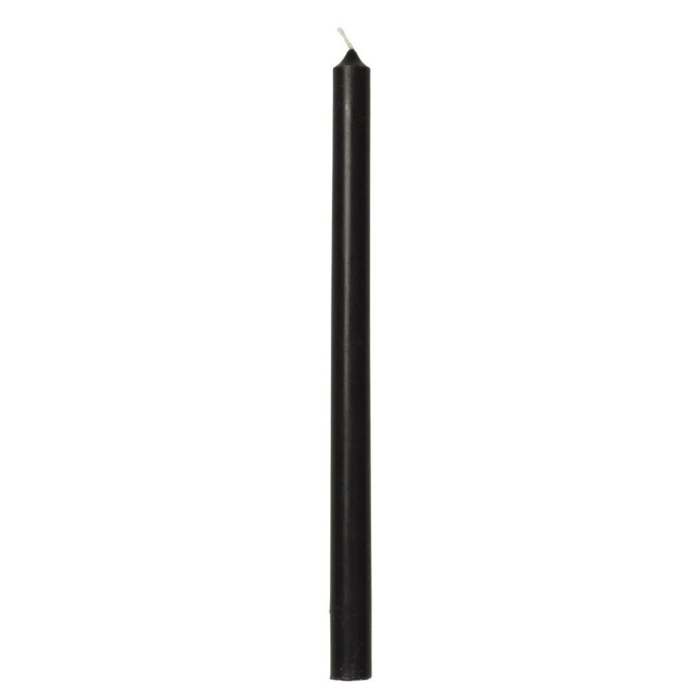 Dünne hohe Kerze 20 cm, Ø 1,3 cm, schwarz 