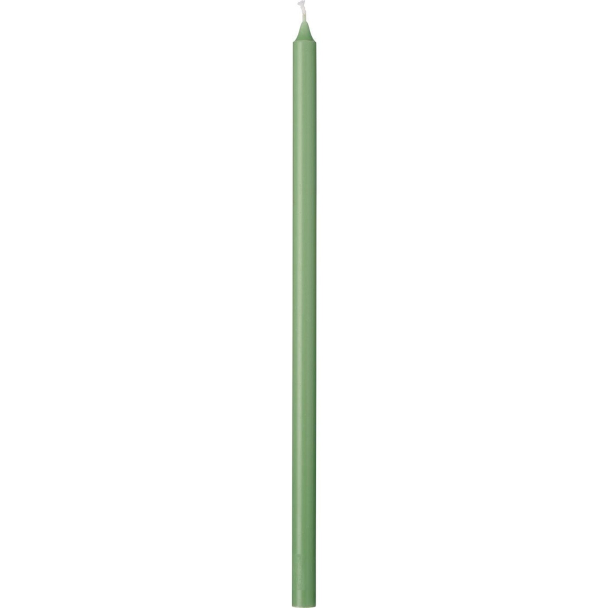 Dünne hohe Kerze 30 cm, Ø 1,3 cm, green tea 