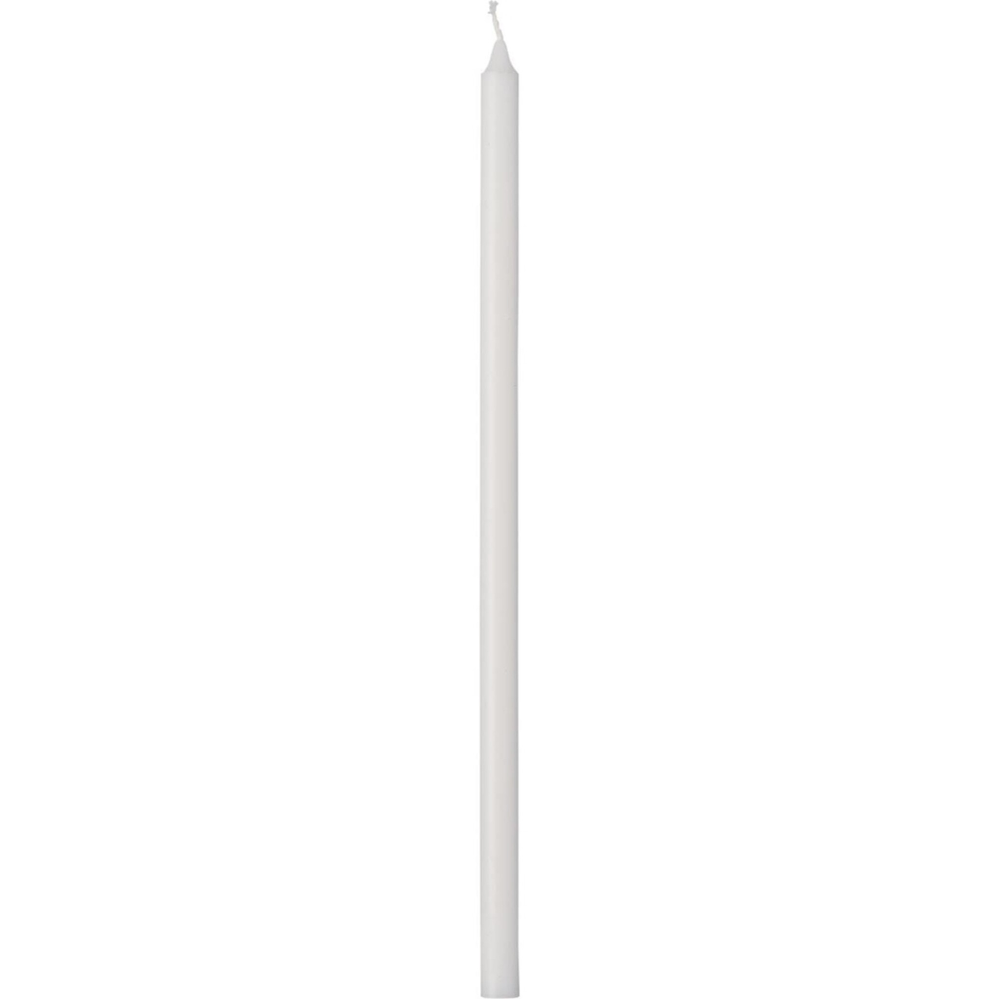 Dünne hohe Kerze 30 cm, Ø 1,3 cm, weiss 