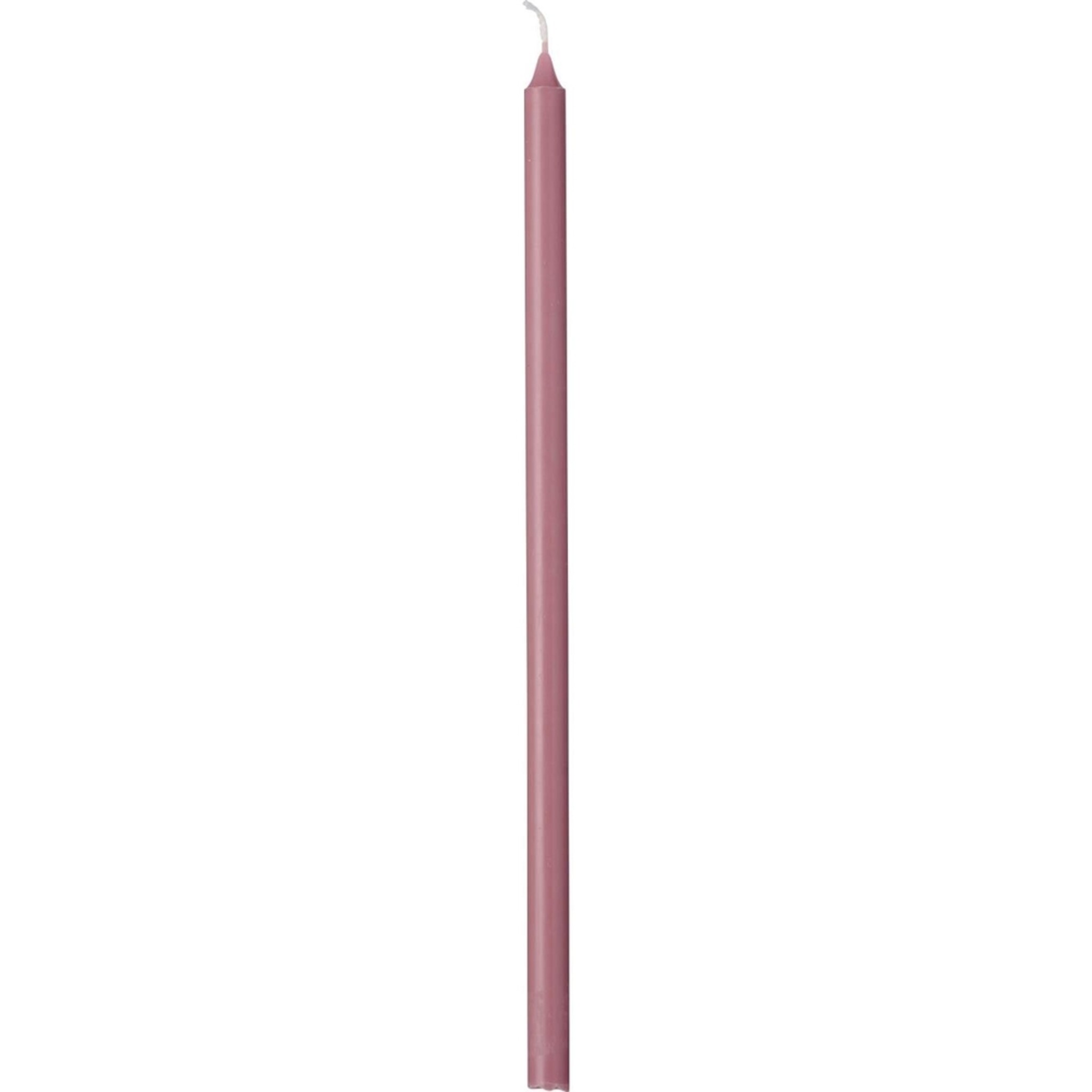 Dünne hohe Kerze 30 cm, Ø 1,3 cm, malva 