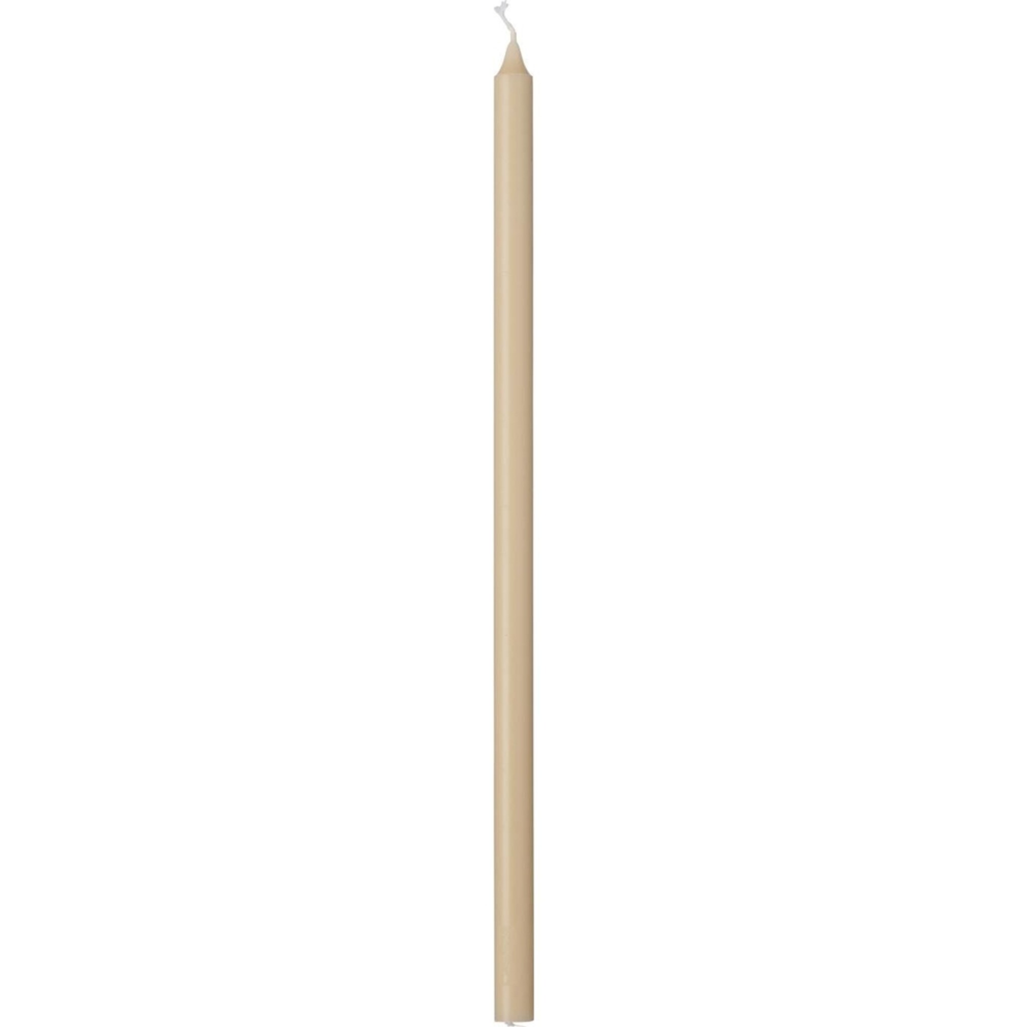 Dünne hohe Kerze 30 cm, Ø 1,3 cm, graunatur 