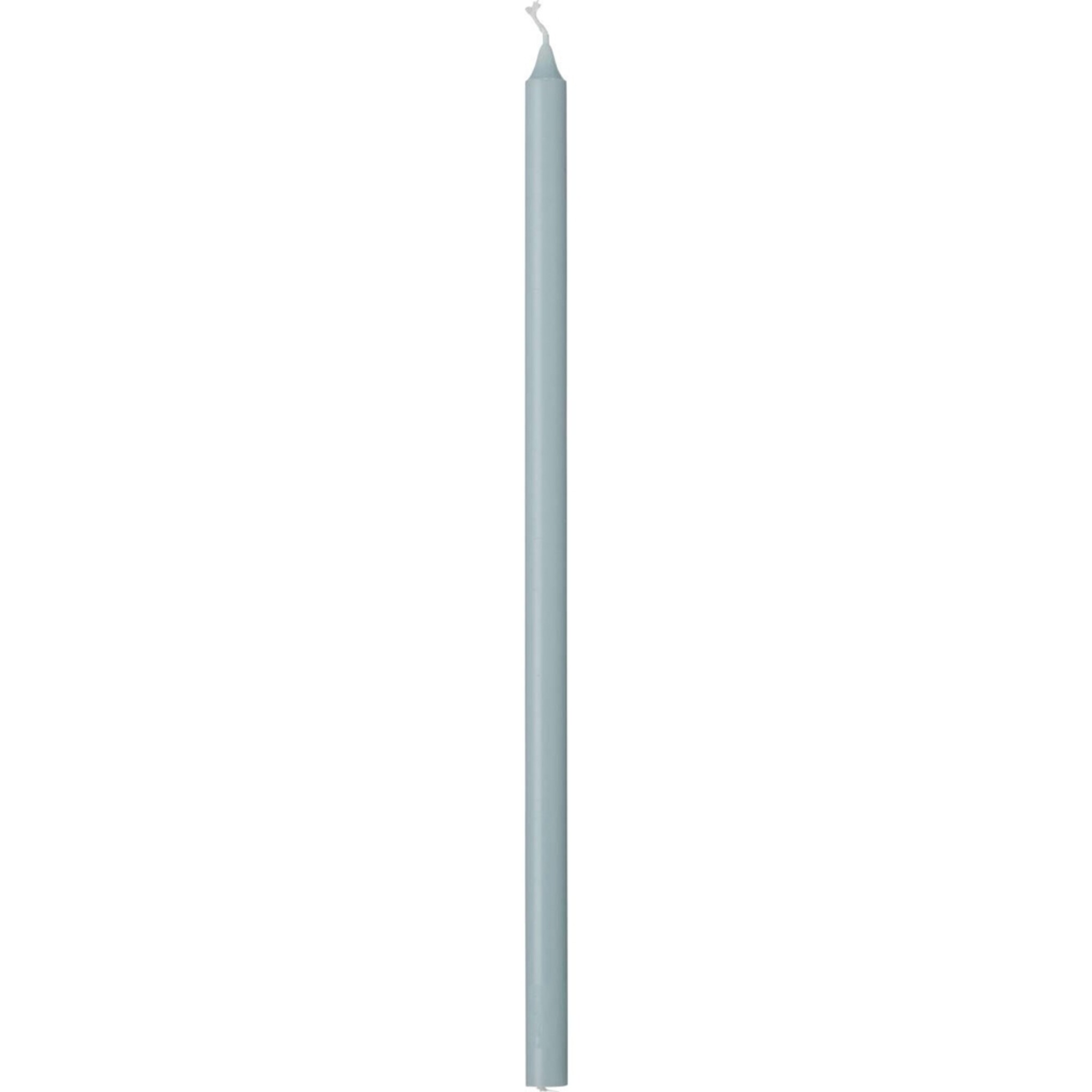Dünne hohe Kerze 30 cm, Ø 1,3 cm, staubig blau 