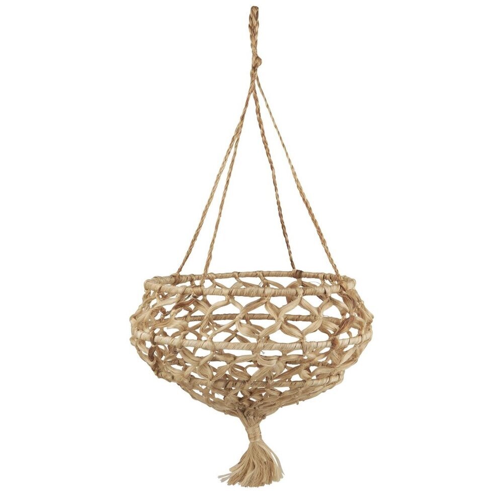 Faltbarer Hängekorb aus Jute, natur 