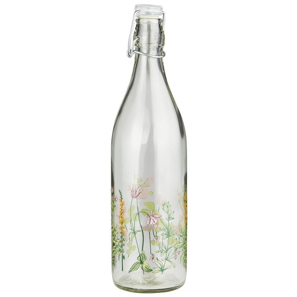 Flasche mit Bügelverschluss Summertime, klar 