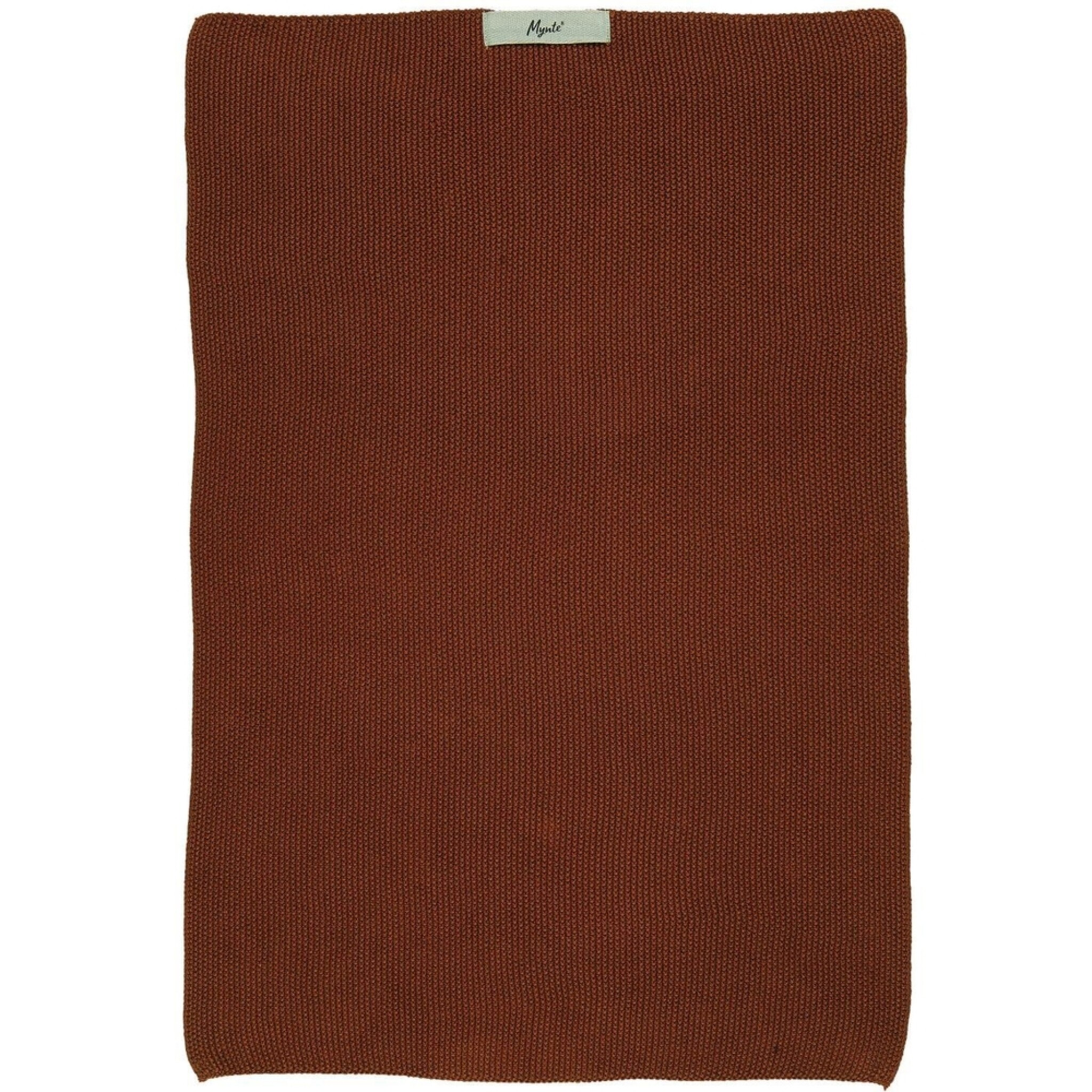 Geschirr Handtuch Mynte gestrickt, cognac 