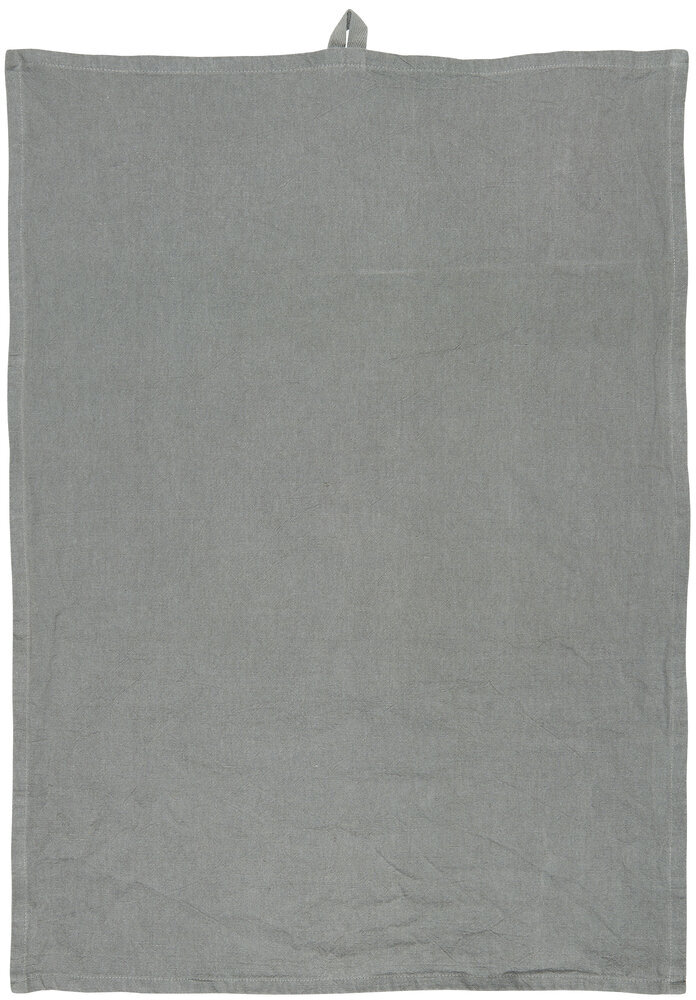 Geschirrtuch Freja aus Leinen und Baumwolle, smoke 