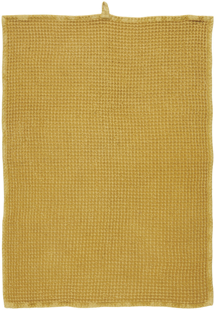 Geschirrtuch Waffelmuster, mustard 