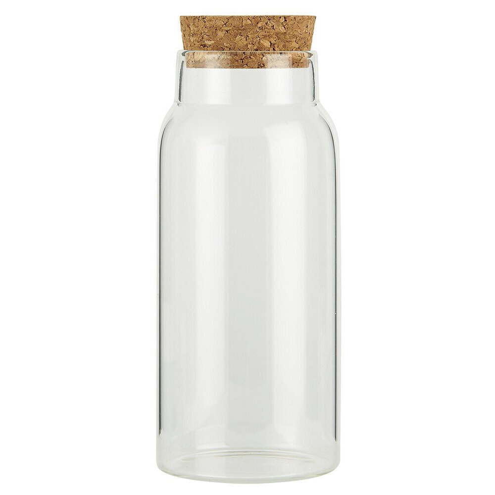 Glas Krug mit Korken, klar 330 ml, Höhe 16, Ø 6,2 cm