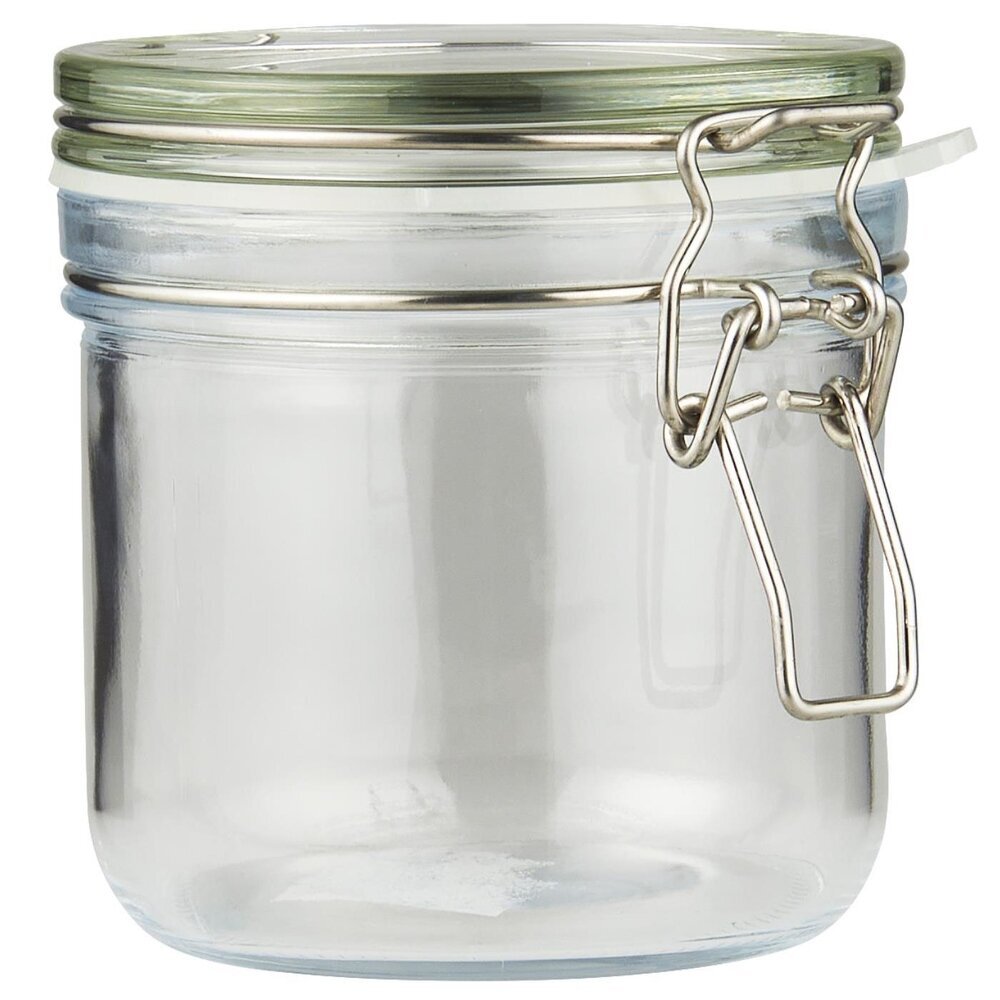 Glasbehälter mit Patentdeckel, Einmachglas, klar Höhe 11.1, Ø 10.8 cm, 450 ml