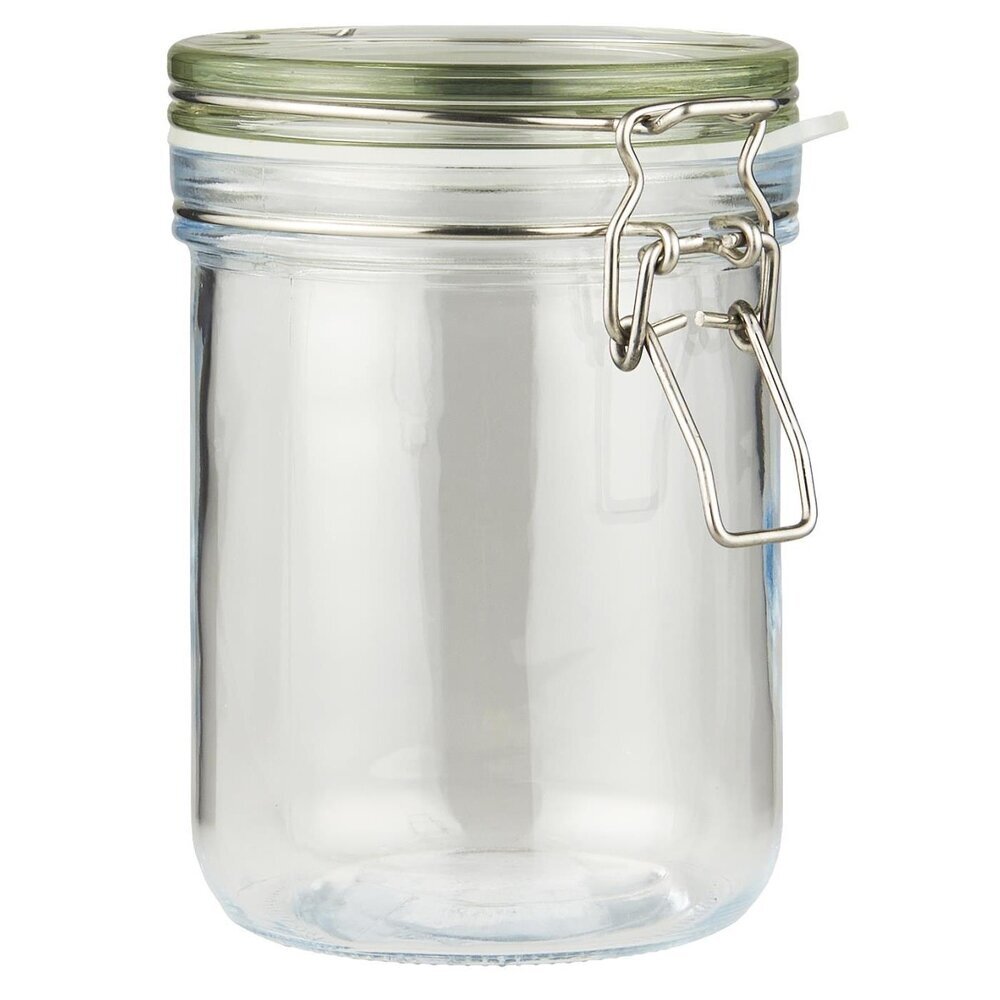 Glasbehälter mit Patentdeckel, Einmachglas, klar Höhe 14.8, Ø 10.7 cm, 700 ml