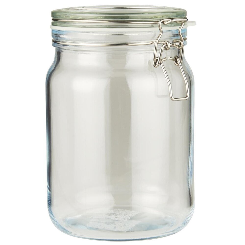 Glasbehälter mit Patentdeckel, Einmachglas, klar Höhe 25.4, Ø 16.8 cm, 3800 ml