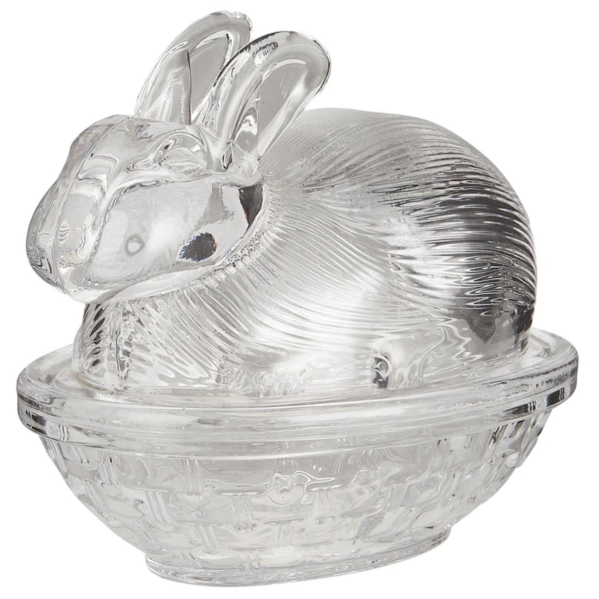 Glashase mit Deckel, klar 