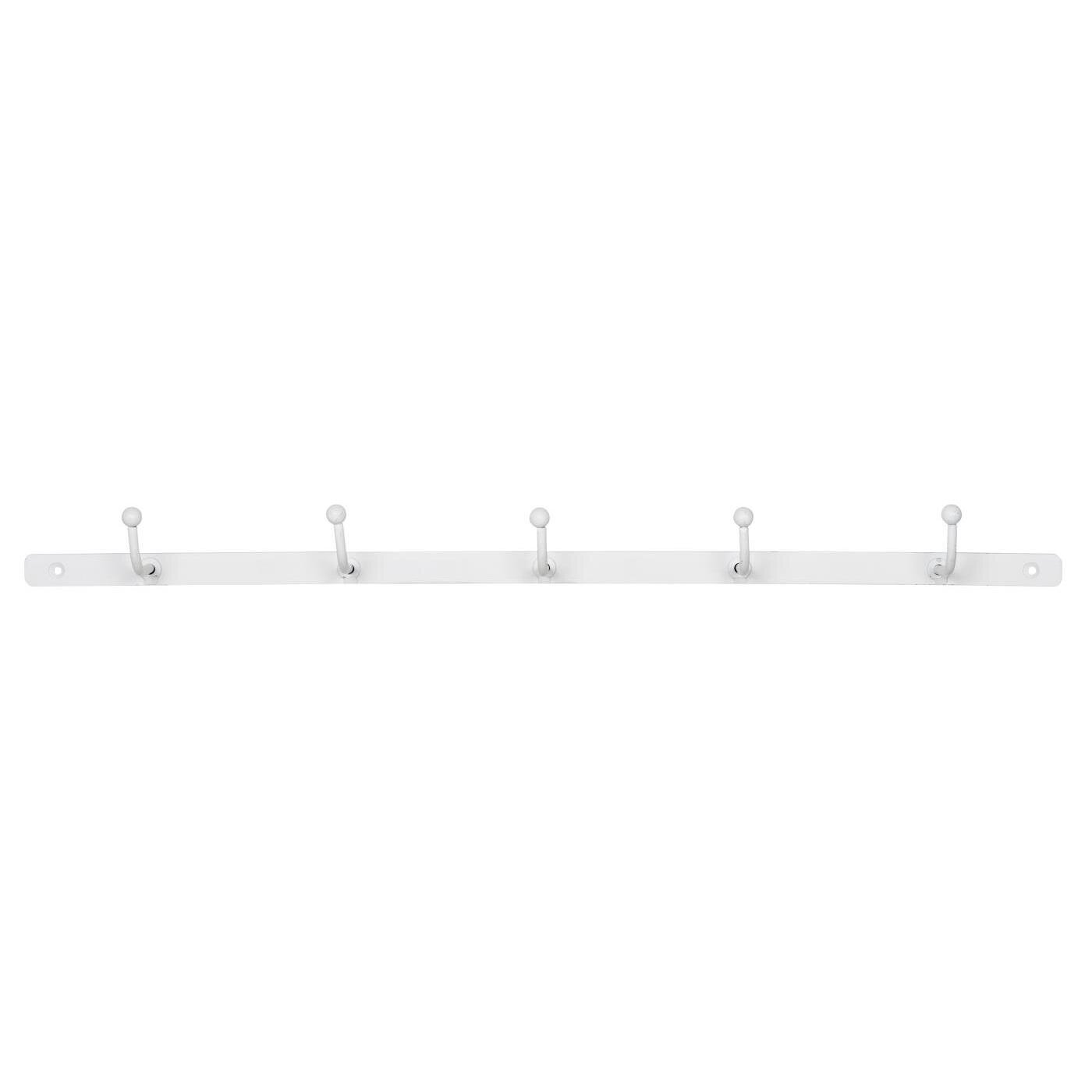 IB Laursen Hakenleiste mit 5 Haken, weiss 