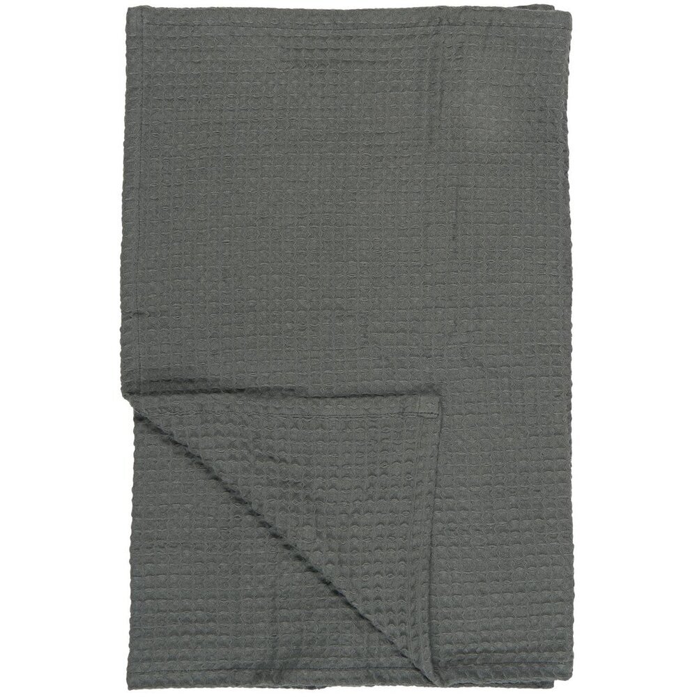 Handtuch Liseleje mit Waffelmuster, anthrazit L100 x B50 cm