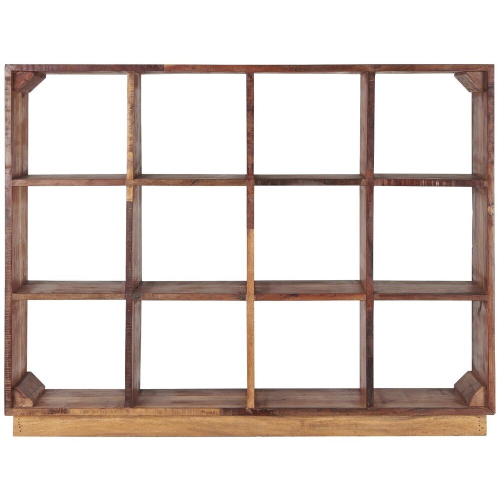 Holz Regal mit 12 Fächern UNIKA, natur 