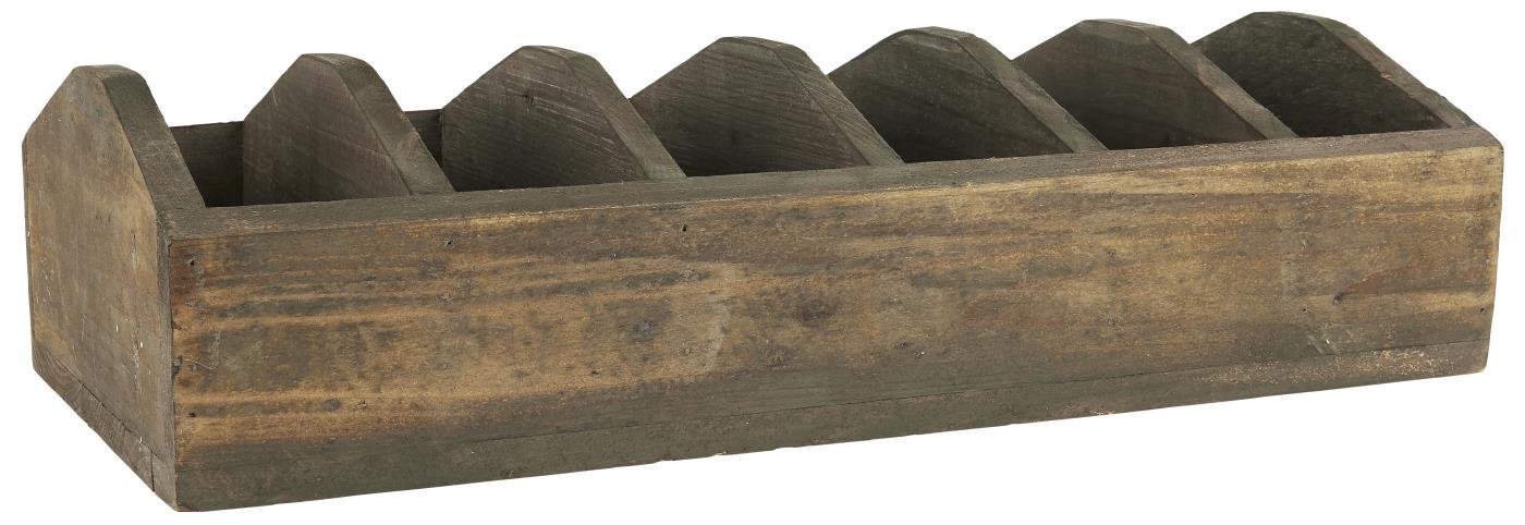 IB Laursen Holzkiste mit 6 Fächern, braun 