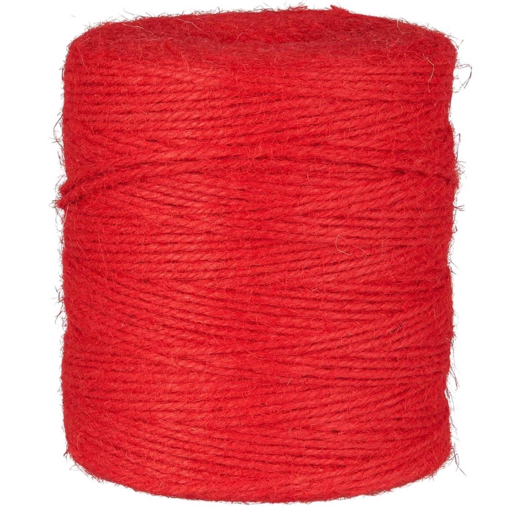 Jutegarn zum Einpacken 400m, rot 