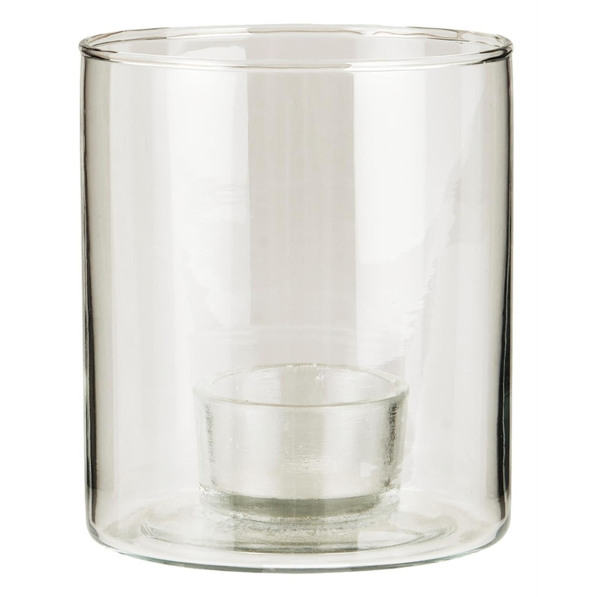 Kerzenhalter aus Glas für Teelicht , klar 