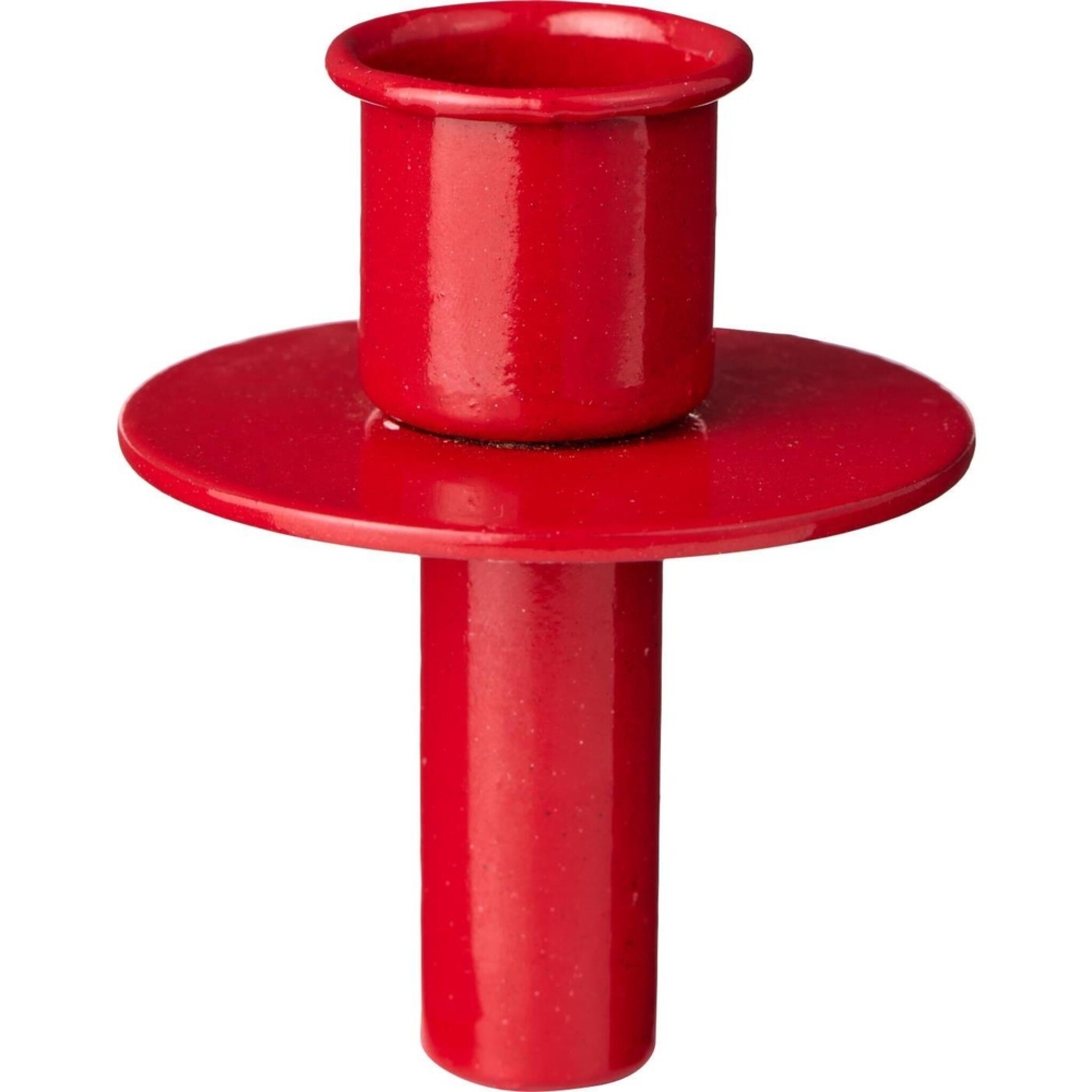 Kerzenhalter für 2,2 cm Stabkerze Flaschenstecker, rot 