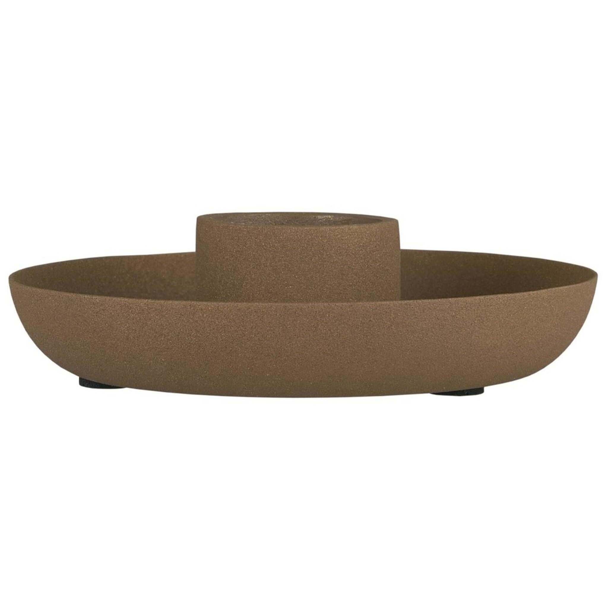 Kerzenhalter für dicke Ø 3,8 cm Stabkerze, cognac 