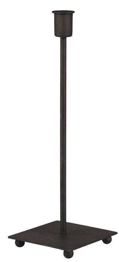 Kerzenhalter für Stabkerze Square, schwarz 