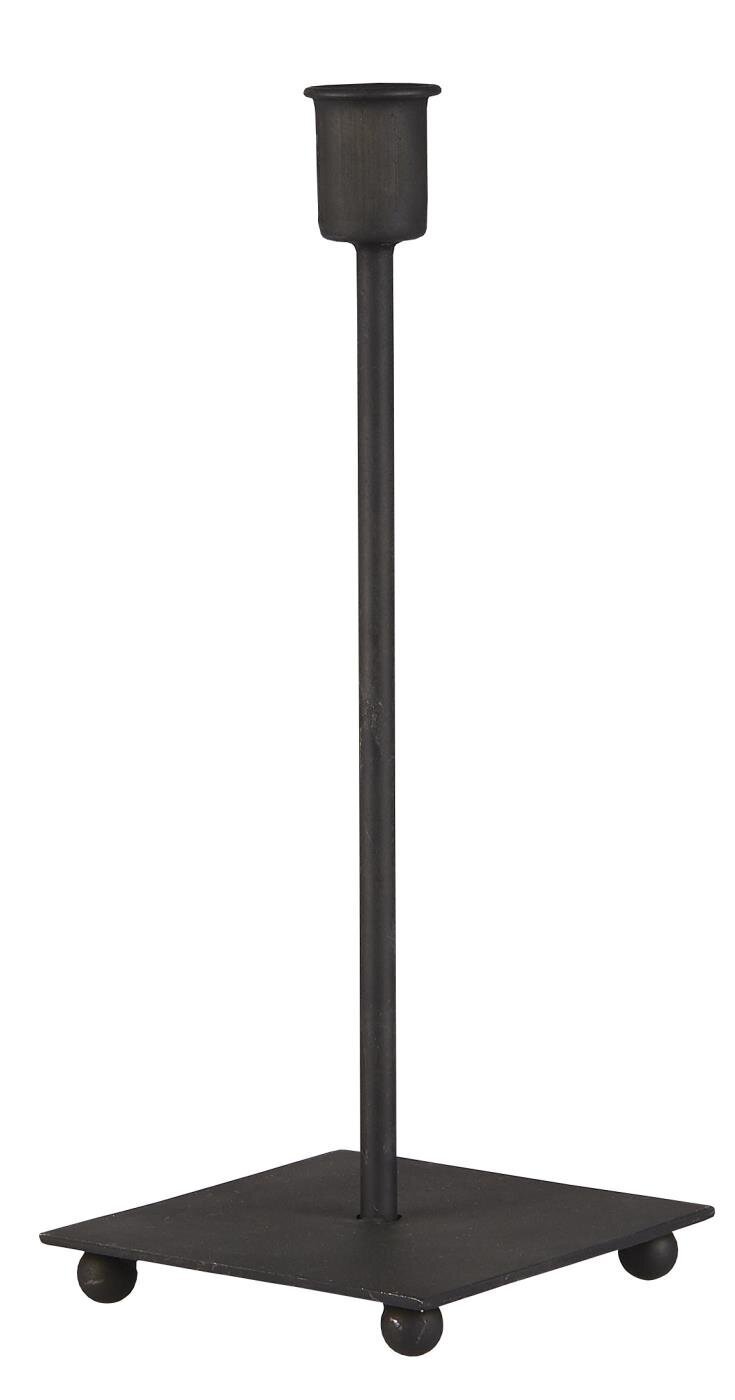 Kerzenhalter für Stabkerze Square, schwarz 