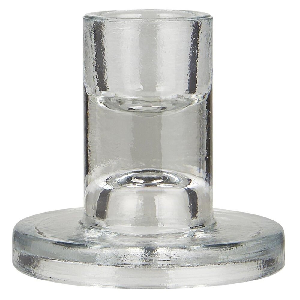 Kerzenhalter aus Glas für Stabkerzen, farblos 