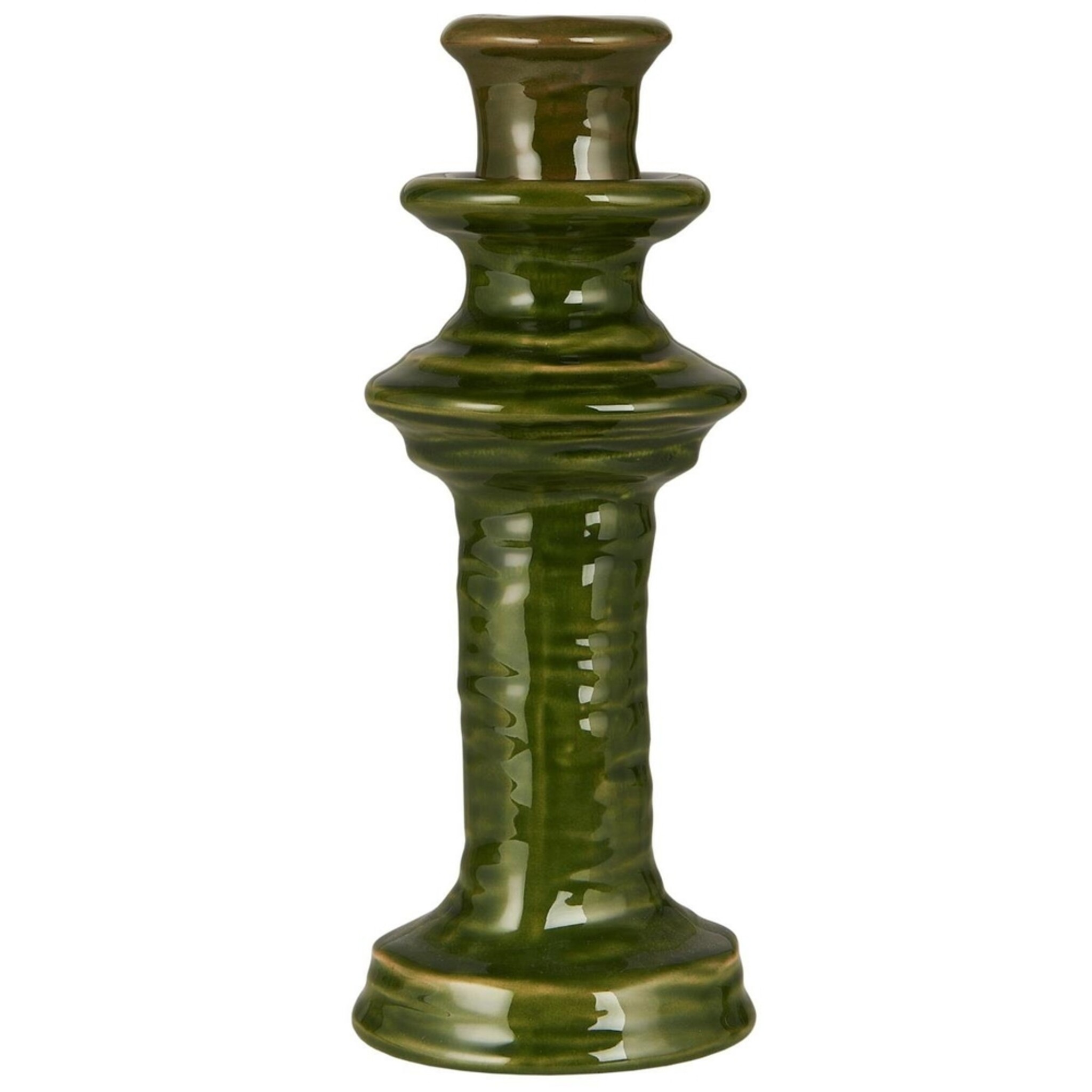 Kerzenhalter Milan grün, grün Höhe 25.8, Ø 10 cm