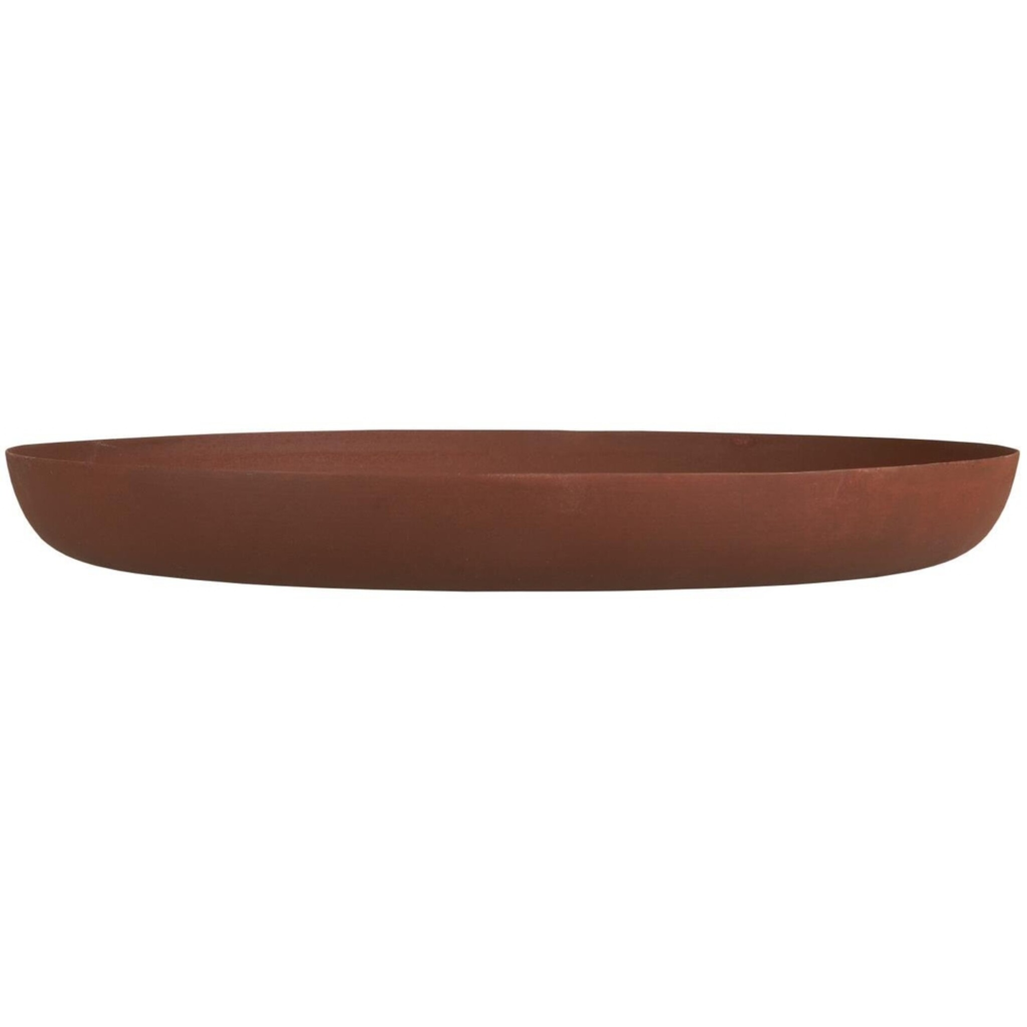Kerzentablett antikbraun, rund, braun Höhe 2.2, Ø 19.5 cm
