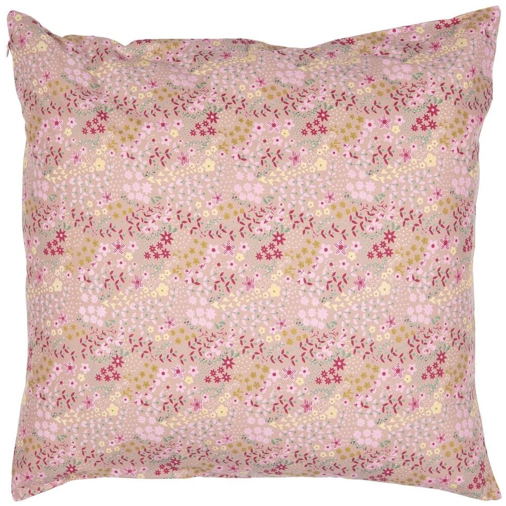 Kissenbezug Ava Coral Almond mit Blumen, coral almond 