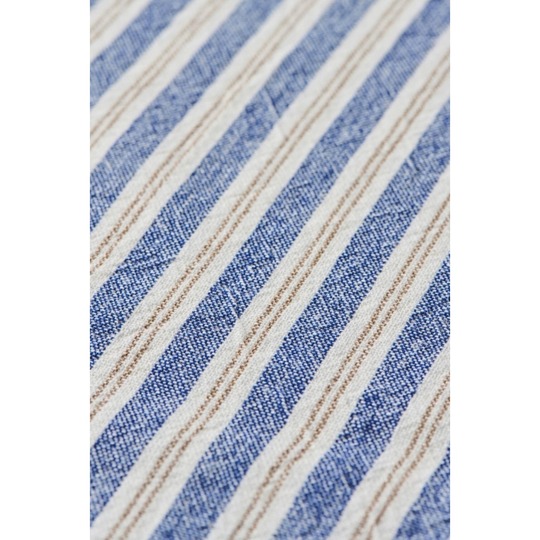 IB Laursen Kissenbezug Elly mit Streifen, blau 