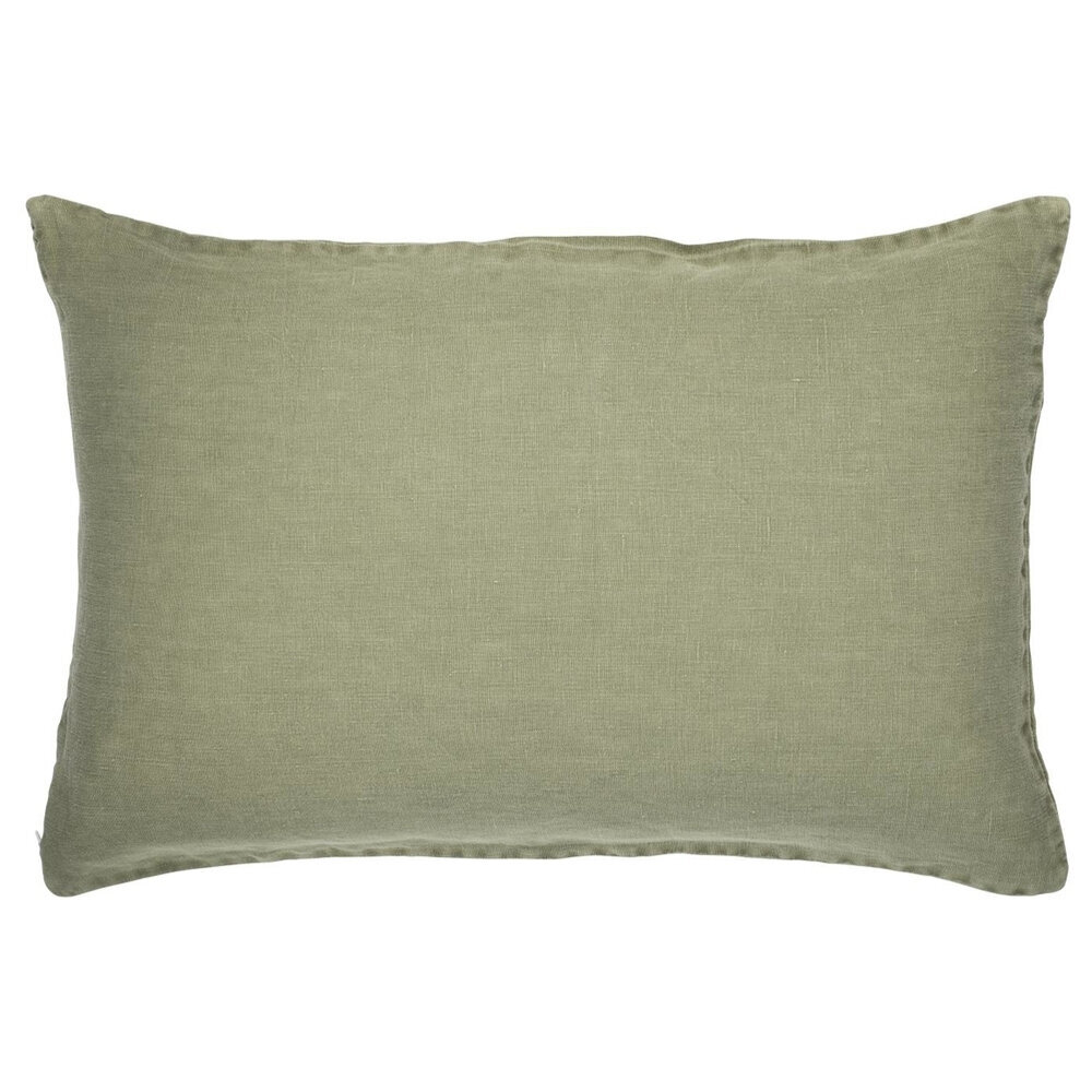 IB Laursen Kissenbezug Leinen 60x40 cm, olive 