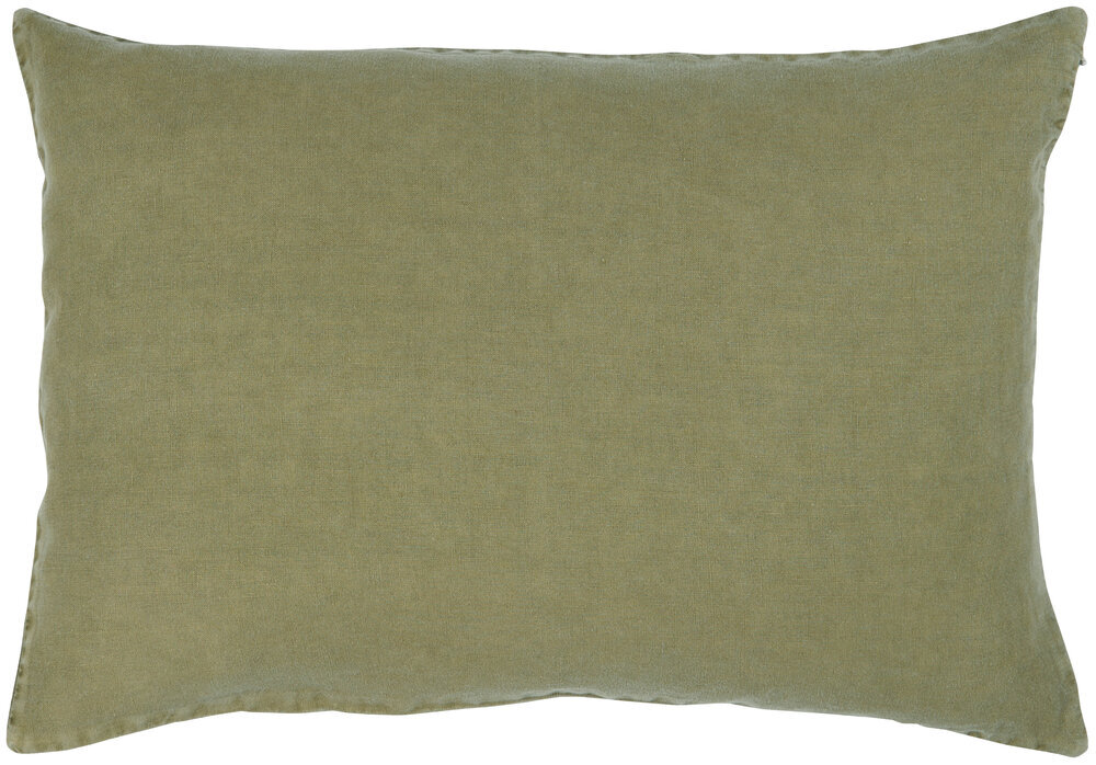 IB Laursen Kissenbezug Leinen 60x40 cm, moosgrün 