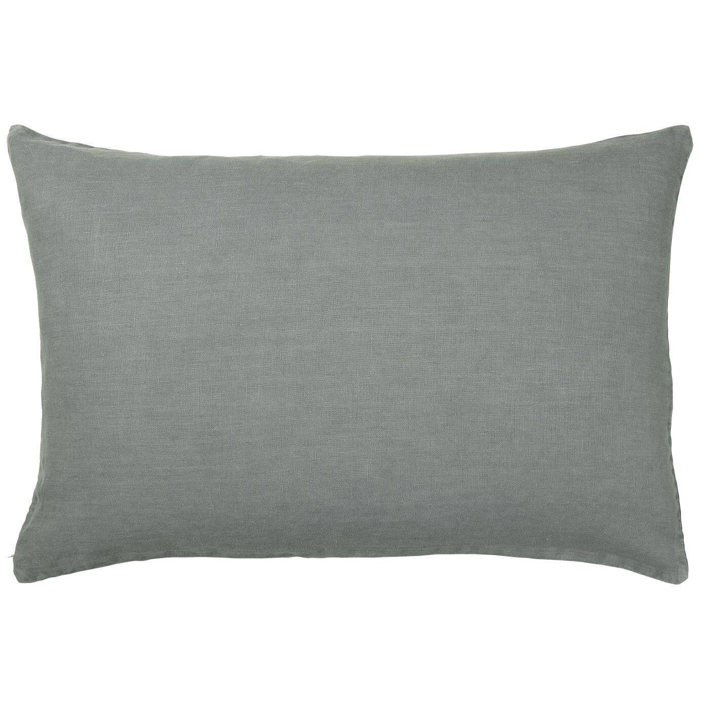 IB Laursen Kissenbezug Leinen 60x40 cm, staubig blau 