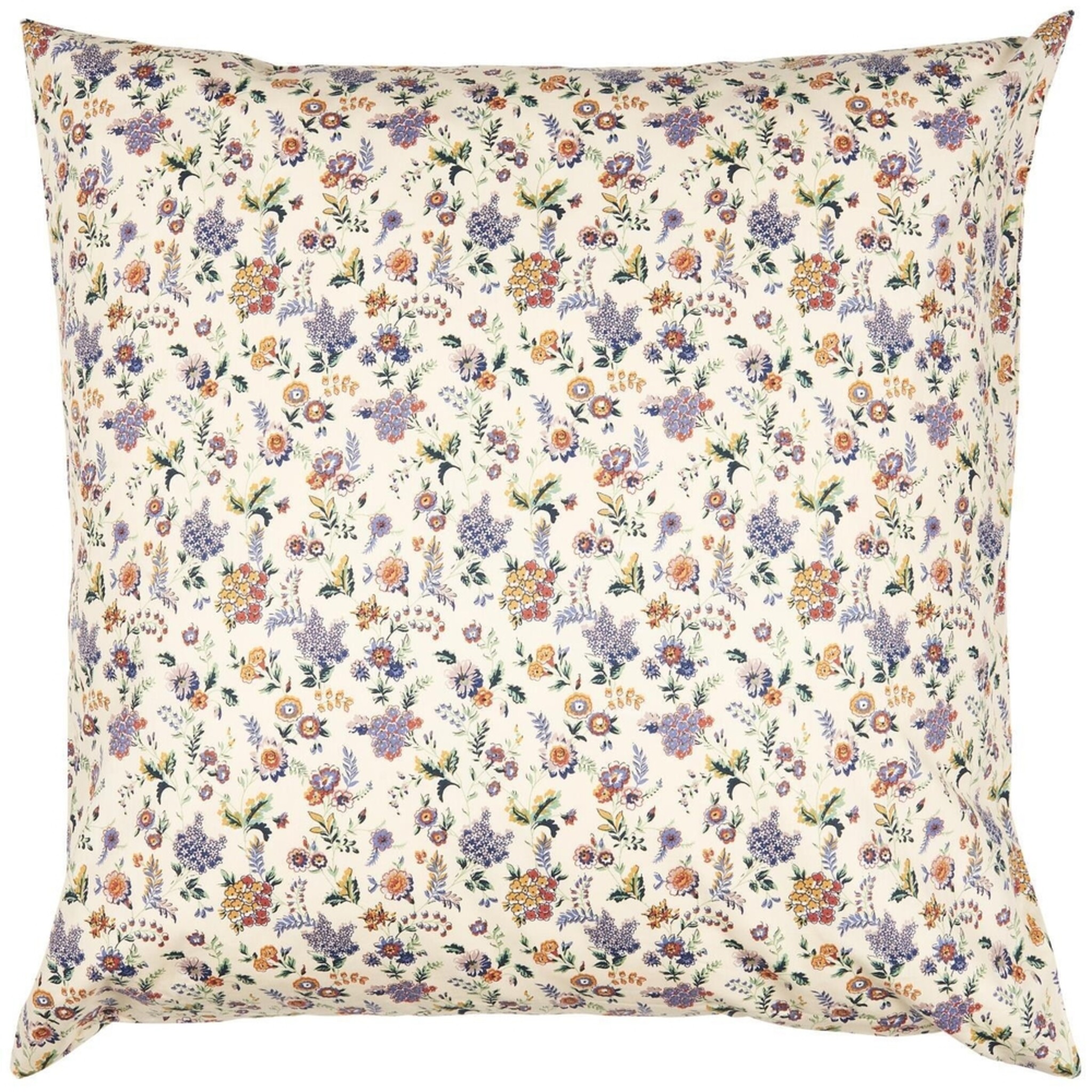 Kissenbezug mit lila und braunen Blumen, lila 