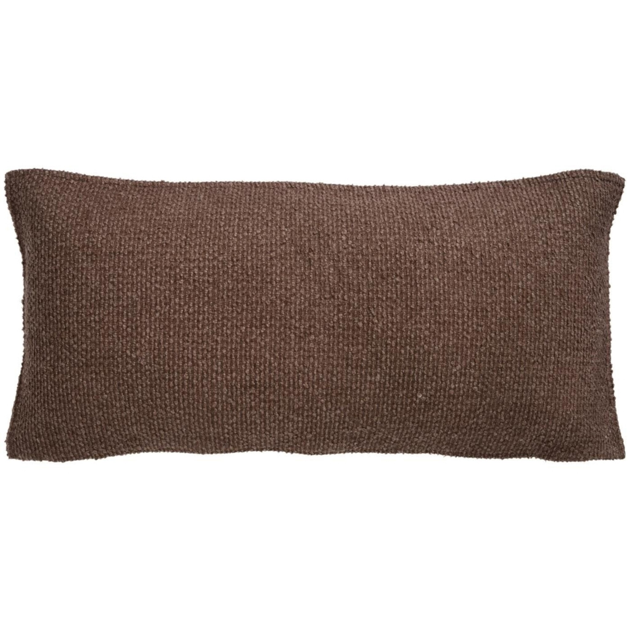Kissenbezug Ton in Ton 80 x 35 cm, rostbraun 