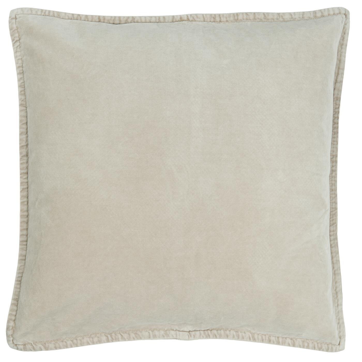 Kissenbezug Velour quadratisch, fog 
