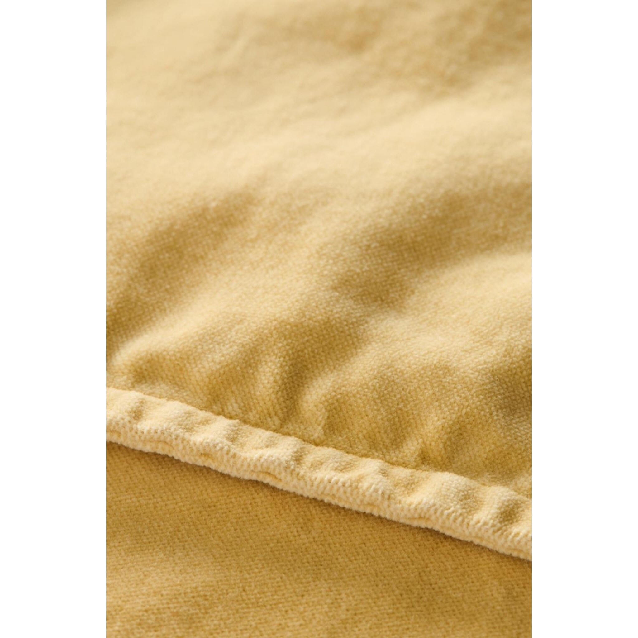 Kissenbezug Velour quadratisch, lemon drop 